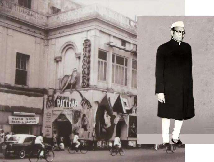 Historic Vaish & Sons storefront near Regal Theatre in Connaught Place